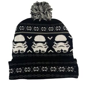 Star‎ Wars Stormtroopers Winter Hat Beanie One Size Black White